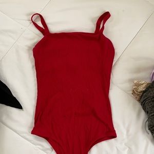 RED BODYSUIT